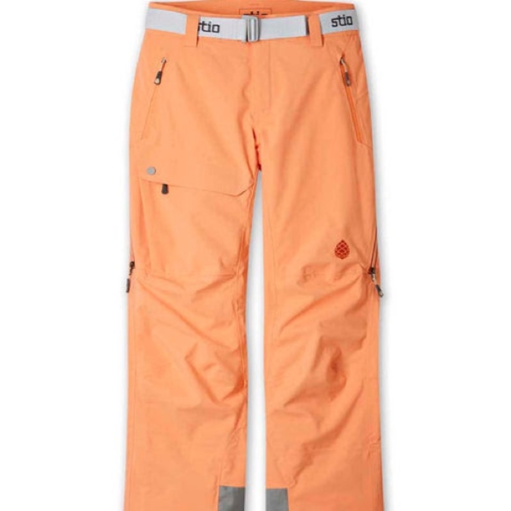 Stio Environ Ski Snowboard Pant Womens Small Orange Cantaloupe. Mint condition.